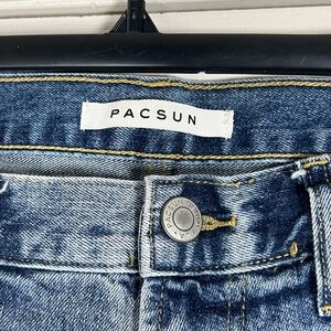 PacSun Blue Jeans with Contrast Stitching Finish